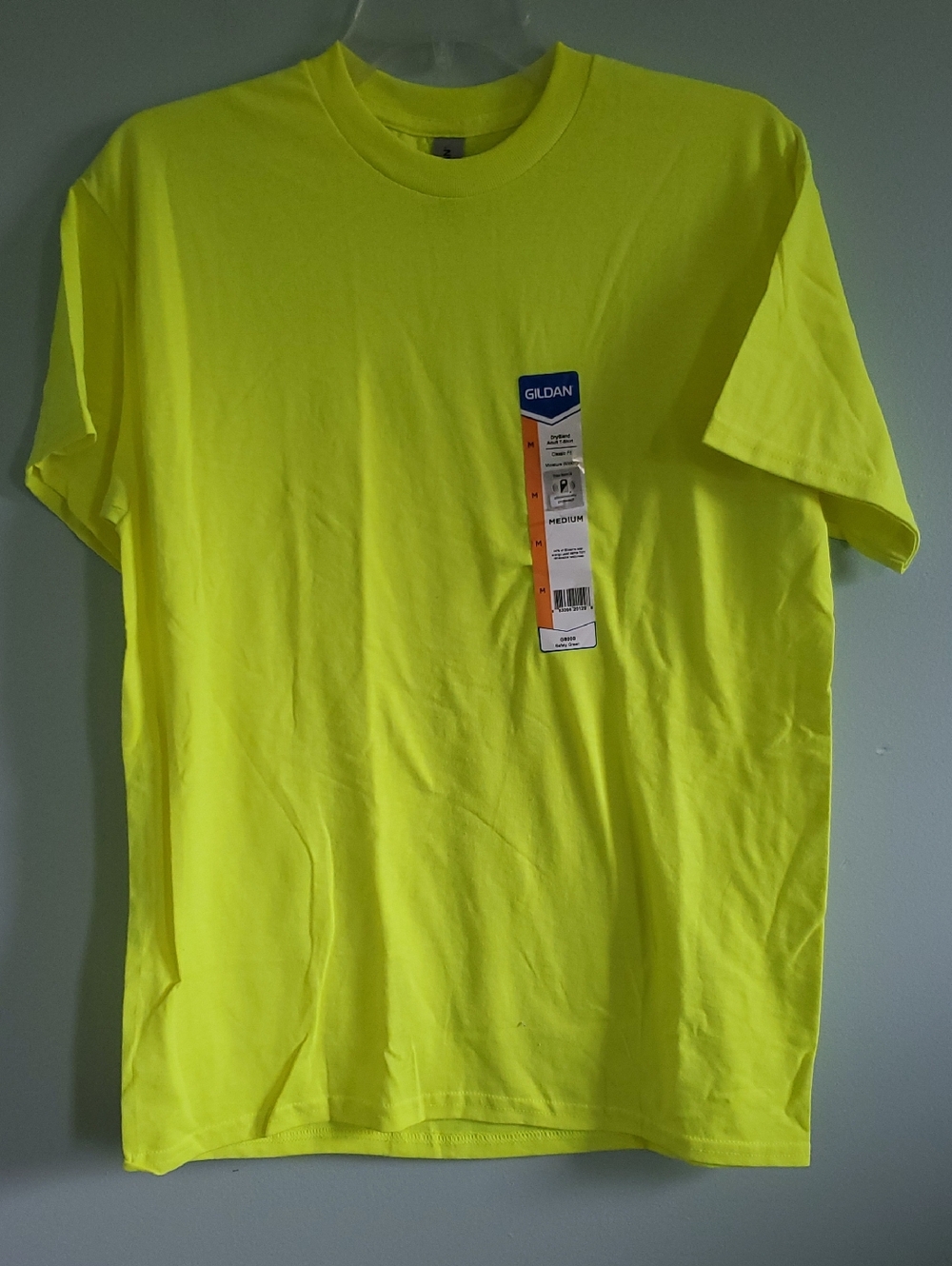 Gildan Men's High-Vis Neon Yellow Short Sleeve Tee
